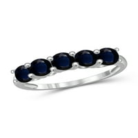 Jewelersclub Sapphire Ring Ridectone Jewelry - 1. Carat Sapphire 0. Стерлинг сребрен прстен накит - Gemstone Rings со хипоалергичен