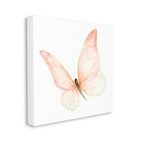 Студената индустрија со розова пеперутка Акварел сликарство Детска расадник инсекти, 36, дизајн од студиото Фо Холоу Студио