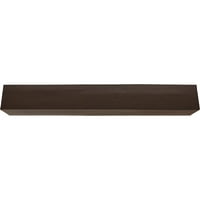 Ekena Millwork 6 H 10 D 60 W Rough Cedar Fau Wood Camply Mantel, Premium Hickory