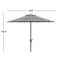 Надворешна Колекција Ирис Модна Линија 11-Метарски Тркалезен Чадор Црно Бело