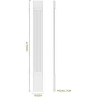 4 w 120 h 2 p рамен панел pvc pilaster w Стандарден капитал и база