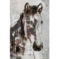 Мармонт Хил Фредерик коњ од Ирена Орлов Сликање на печатење на завиткано платно