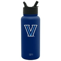 Едноставна модерна Виланова Оз. Самит шише со вода со слама капаче - машки женски подарок универзитет НЦАА колеџ вакуум изолирана