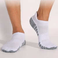 Парови Чорапи За Глуждот Дише Памучни Спортски Чорапи За Жени Мажи, Греј-М