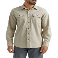 Wrangler® Машки и големи машки опуштени вклопни ракави, ткаени кошула, големини S-5XL