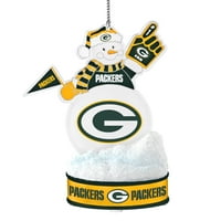 Topperscot By Boelter Brands NFL LED украс на снежен човек, Green Bay Packers