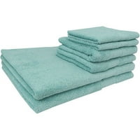 Поставете сет на крпа за бања со модална памучна мешавина од 6 парчиња