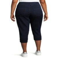 Terra & Sky Women's Plus Size Capri Jeggings