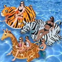 Пливање винил гигански базен со жирафи, повеќе болен, разнобојно