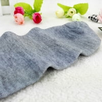 Wefuesd Чорапи За Мажи Висококвалитетни Машки Деловни Памучни Чорапи Секојдневни Сиви Црни Бели Чорапи GY Менс Чорапи Сиви Една Големина