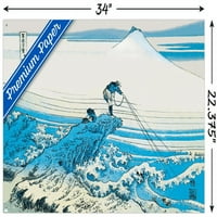 Риболов На Морето Од Катушика Хокусаи Ѕид Постер со Притискање, 22.375 34