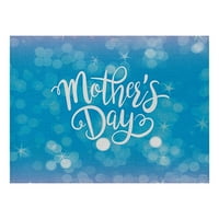 Fonwoon Денот На Мајката Памук И Постелнина Placemat Љубов Нелизгачки Топлинска Изолација Маса Мат