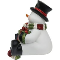 Време на празник Божиќ декор Полирезин држач за порибување на снежен човек