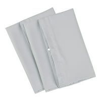 Единствени поволни цени 2-парчиња 1800D микрофибер цврсти перници со светло сив стандард