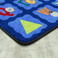 Азбука Блуз 7'8 10'9 површина килим Во Боја Мулти