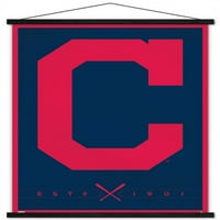 Бејзбол тим на Кливленд - Постер за лого wallид, 22.375 34