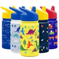 Едноставен модерни детски самит Sippy Cup Thermos 10oz - Не'рѓосувачки челик Дете за деца со шише со вода Изолирани девојки
