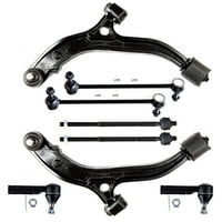 Front Suspension Kit - Lower Control Arm Ball Joint Outer Inner Tie Rod Sway Bar Fit 96- For Dodge Caravan Grand Caravan For