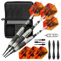 Viper The Freak Soft Tip Darts Knured и Grooved Barrel Grams и Casemaster Изберете розова најлонска стрела