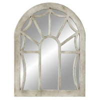 Декмод 36 44 Крем Прозорец Панел Инспириран Ѕид Огледало Со Заоблени Врвот