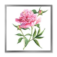 Дизајн на „Антички розови пени“ Традиционална врамена уметничка печатење