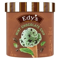 Големиот сладолед од чоколаден чип на Еди Дрејер, кошер, пакет, 48oz
