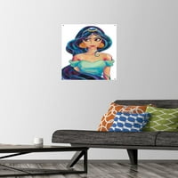 Дизни Принцеза - Јасмин - Стилизиран Ѕид Постер Со Притисни Иглички, 14.725 22.375