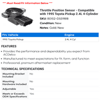 Сензор За Позиција На Гас-Компатибилен Со Пикап На Тојота 2,4 Л 4-Цилиндри