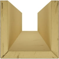 Ekena Millwork 6 W 6 H 24'l 3-страничен песок од мијалник Ендуратан Фау Вуд тавански зрак, гроздобер махагони