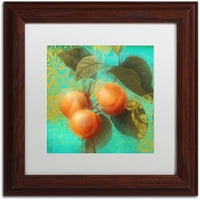 Трговска марка ликовна уметност Блескаво овошје ii платно уметност по боја пекарница бела мат, дрвена рамка