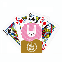 Среќен Велигденски Фестивал Зајаче Модел Кралската Флеш Покер Игра Со Карти