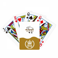 Овци Гранки Одмор Спиење Кралската Флеш Покер Игра Со Карти