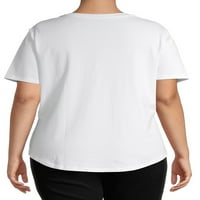 Terra & Sky Women's Plus Plus Size Resplated Fit маица, пакувања