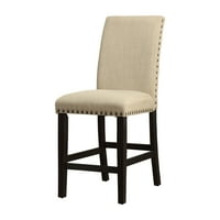 Мебел на Америка Росин тапацирани контра столчиња - сет од 2, слонова коска