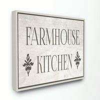 Tuphel IndustriesFarmhouse кујна типографија платно wallидна уметност од Дафне Полсели