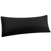 Единствени договори полиестерска перница за тело со затворање на пливање црна 20 x54