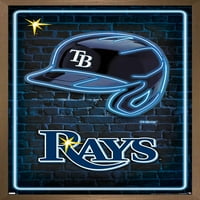 Tampa Bay Rays - Постер за неонски кациги, 22.375 34