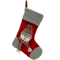 Божиќни Украси Божиќни Украси Божиќни Чорапи Торба За Подароци Црвено Сив Старец Голем