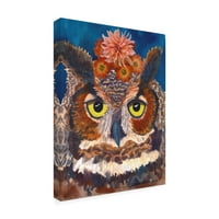 Carissa Luminess 'Great Horned Owl' Canvas Art