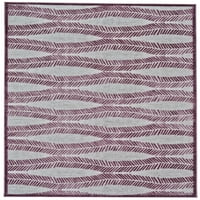 Sagio современа цветна област килим, сребрена сива фуксија виолетова, 7ft-6in 10ft-6in