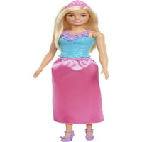 Кралската кукла Барби Сонтопија, русокоса со розово здолниште, чевли и додаток за коса