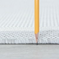 Транзициска површина килим со лента сива, крем затворен правоаголник на отворено лесен за чистење