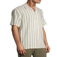 Без граници за кратки ракави за маж, печатена кошула од рајон