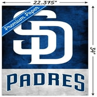 Сан Диего Падрес - Постер за лого wallид, 22.375 34