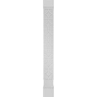 Ekena Millwork 8 W 10'H Craftsman Classic Square Non-Tapered Magnolia Fretwork Column W Стандарден капитал и стандардна база