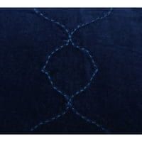 Килим, сина машина, ткаена со перници за фрлање перници, 16 26