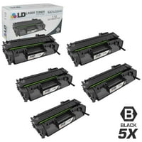 Канонски компатибилен сет на црни ласерски касети за тонер за употреба во ImageClass LBP6300DN, LBP6650DN, LBP6670DN, M6160DW,