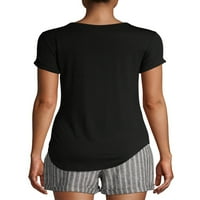 Без граници на јуниори Крис Крос Крст В-врат маица со кратки ракави