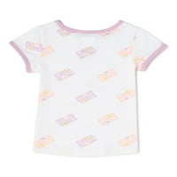 Деца од Garanimals Girls Printed Moir и Shortall, сет на облеки од 2 парчиња, големини 4-10