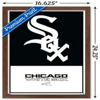 Чикаго Вајт Значи - Лого Ѕид Постер, 14.725 22.375 Врамени